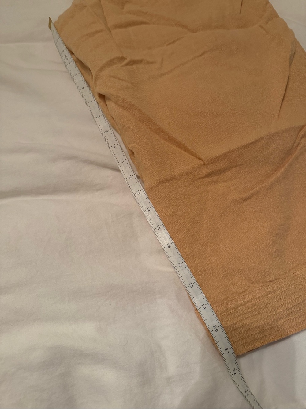 Pure Jill Women's Orange Linen Capris Size 2X Cottagecore Coastal - Picture 14 of 16